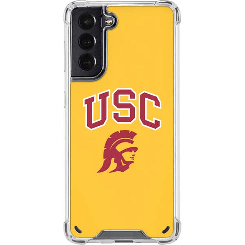 University of Southern California USC Trojans Yellow Galaxy S21 5G Clear Case