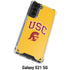 University of Southern California USC Trojans Yellow Galaxy S21 5G Clear Case