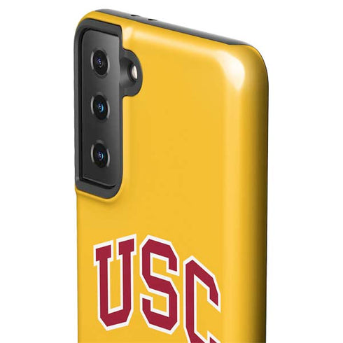 University of Southern California USC Trojans Yellow Galaxy S21 FE Pro Case