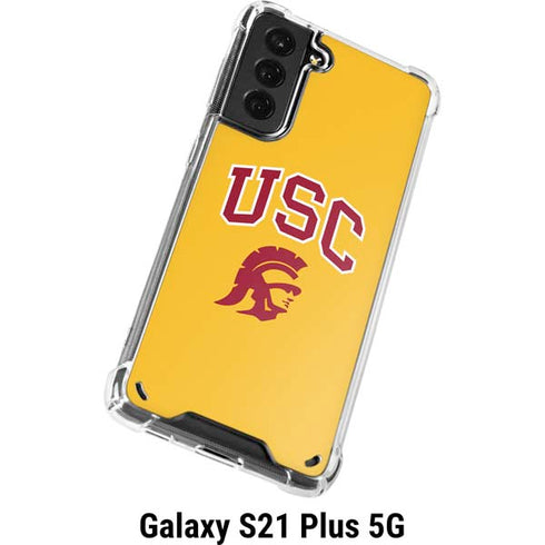 University of Southern California USC Trojans Yellow Galaxy S21 Plus 5G Clear Case