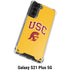 University of Southern California USC Trojans Yellow Galaxy S21 Plus 5G Clear Case