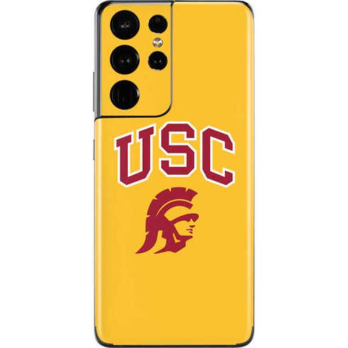 University of Southern California USC Trojans Yellow Galaxy S21 Ultra 5G Skin