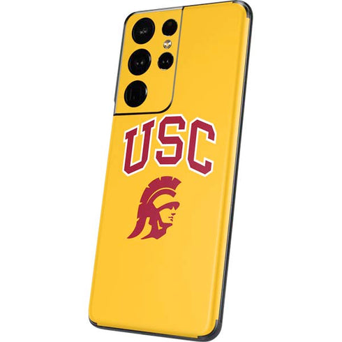 University of Southern California USC Trojans Yellow Galaxy S21 Ultra 5G Skin