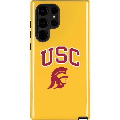 University of Southern California USC Trojans Yellow Galaxy S22 Ultra Pro Case