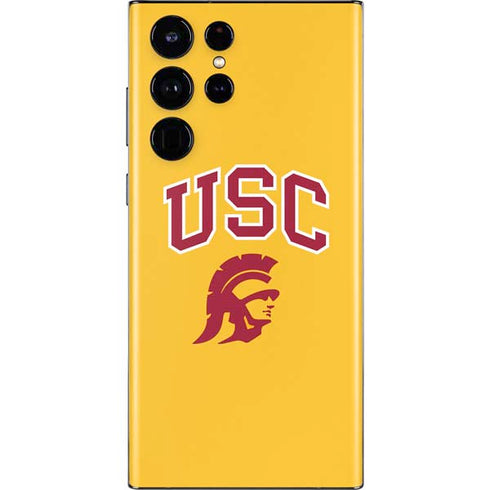 University of Southern California USC Trojans Yellow Galaxy S22 Ultra Skin