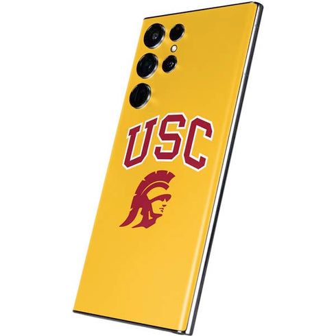 University of Southern California USC Trojans Yellow Galaxy S22 Ultra Skin