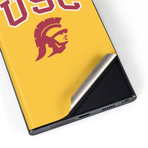 University of Southern California USC Trojans Yellow Galaxy S22 Ultra Skin