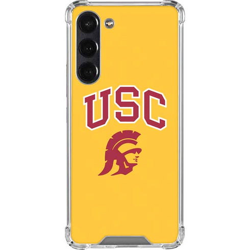 University of Southern California USC Trojans Yellow Galaxy S24 FE Clear Case