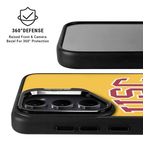 University of Southern California USC Trojans Yellow Galaxy S24 Plus Kickstand Case