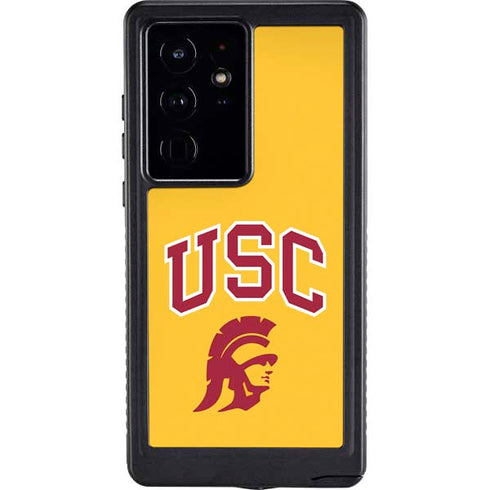 University of Southern California USC Trojans Yellow Galaxy S24 Ultra Waterproof Case
