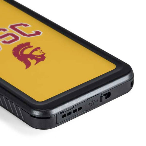 University of Southern California USC Trojans Yellow Galaxy S24 Waterproof Case