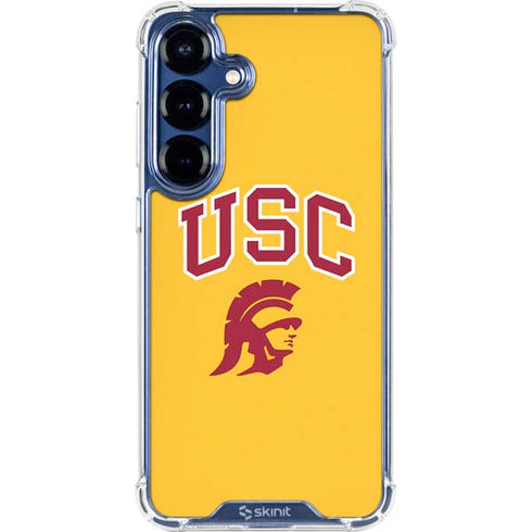University of Southern California USC Trojans Yellow Galaxy S25 Clear Case