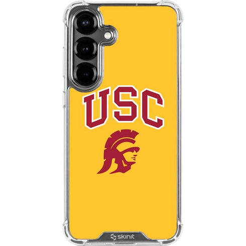 University of Southern California USC Trojans Yellow Galaxy S26 Clear Case