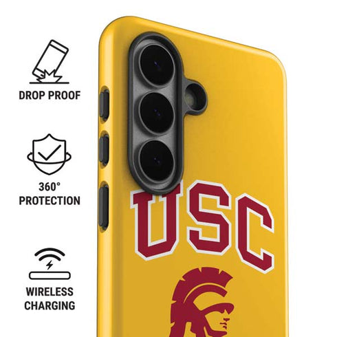 University of Southern California USC Trojans Yellow Galaxy S26 Plus Impact Case