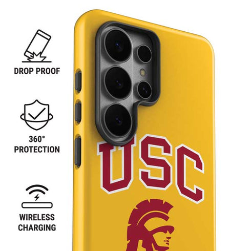 University of Southern California USC Trojans Yellow Galaxy S26 Ultra Impact Case