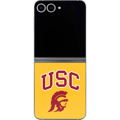 University of Southern California USC Trojans Yellow Galaxy Z Flip6 Skin