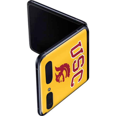 University of Southern California USC Trojans Yellow Galaxy Z Flip Skin