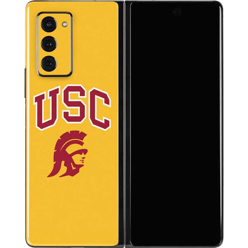 University of Southern California USC Trojans Yellow Galaxy Z Fold2 5G Skin