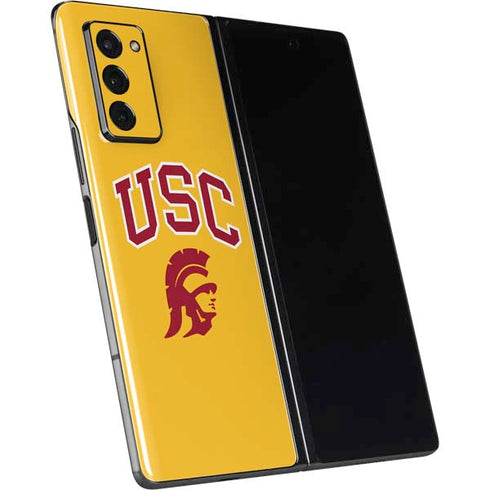 University of Southern California USC Trojans Yellow Galaxy Z Fold2 5G Skin