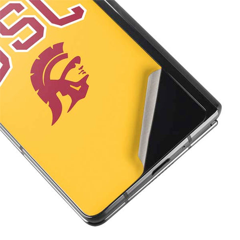 University of Southern California USC Trojans Yellow Galaxy Z Fold2 5G Skin