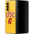 University of Southern California USC Trojans Yellow Galaxy Z Fold3 5G Skin