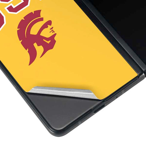 University of Southern California USC Trojans Yellow Galaxy Z Fold3 5G Skin