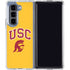 University of Southern California USC Trojans Yellow Galaxy Z Fold5 5G Clear Case