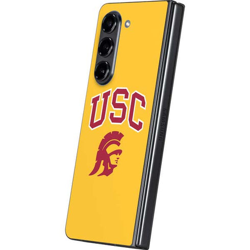 University of Southern California USC Trojans Yellow Galaxy Z Fold5 5G Skin