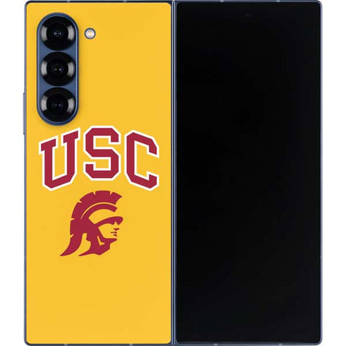 University of Southern California USC Trojans Yellow Galaxy Z Fold6 Skin