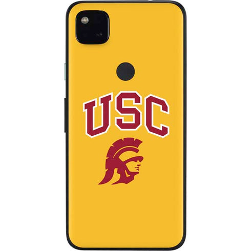 University of Southern California USC Trojans Yellow Google Pixel 4a Skin