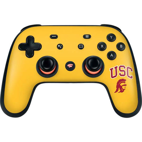 University of Southern California USC Trojans Yellow Google Stadia Controller Skin