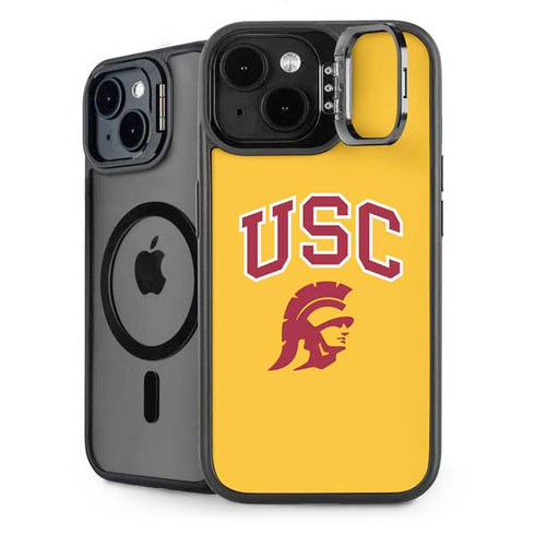 University of Southern California USC Trojans Yellow iPhone 15 Kickstand Case