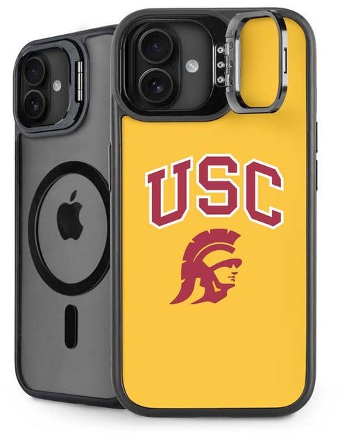 University of Southern California USC Trojans Yellow iPhone 16 Plus Kickstand Case
