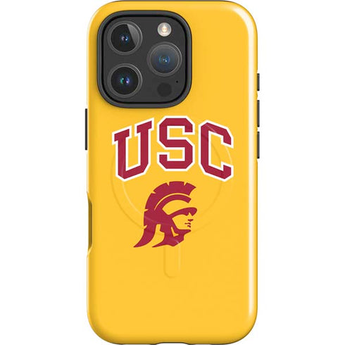 University of Southern California USC Trojans Yellow iPhone 16 Pro Magsafe Impact Case