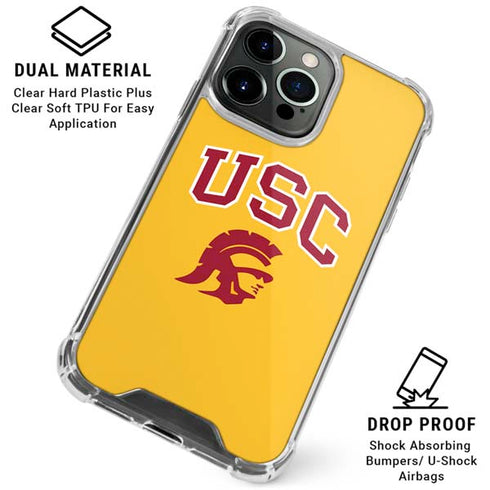 University of Southern California USC Trojans Yellow iPhone 16 Pro Max Clear Case