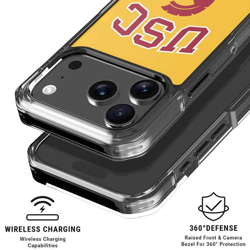 University of Southern California USC Trojans Yellow iPhone 18 Pro Clear Case