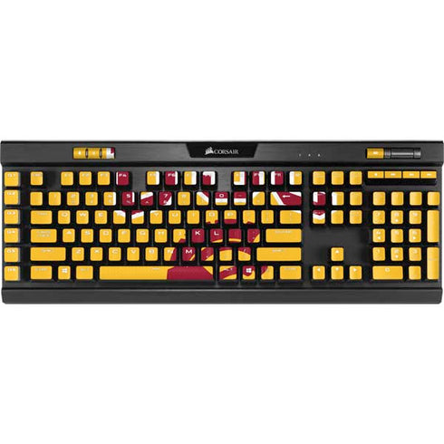 University of Southern California USC Trojans Yellow K95 RGB PLATINUM Mechanical Gaming Keyboard Skin
