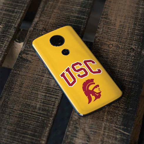 University of Southern California USC Trojans Yellow Moto E5 Plus Skin