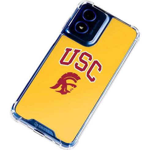 University of Southern California USC Trojans Yellow Moto G 5G (2024) Clear Case