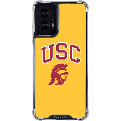 University of Southern California USC Trojans Yellow Moto G Power 5G (2024) Clear Case