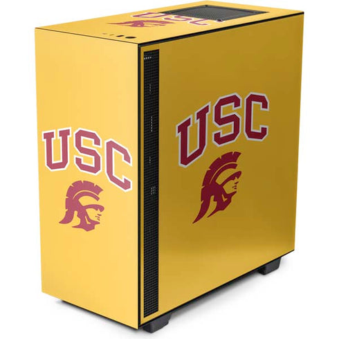 University of Southern California USC Trojans Yellow NZXT H510 Compact ATX Mid-Tower Case Skin
