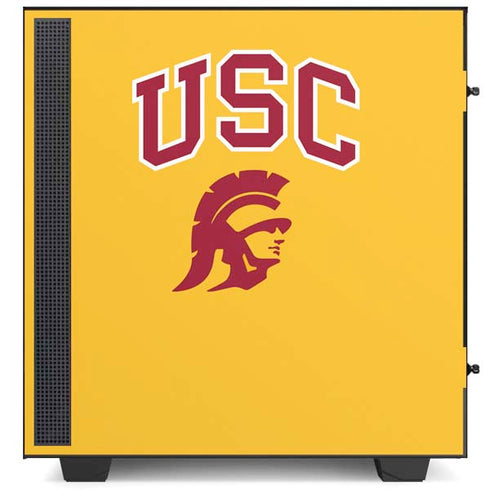 University of Southern California USC Trojans Yellow NZXT H510 Compact ATX Mid-Tower Case Skin