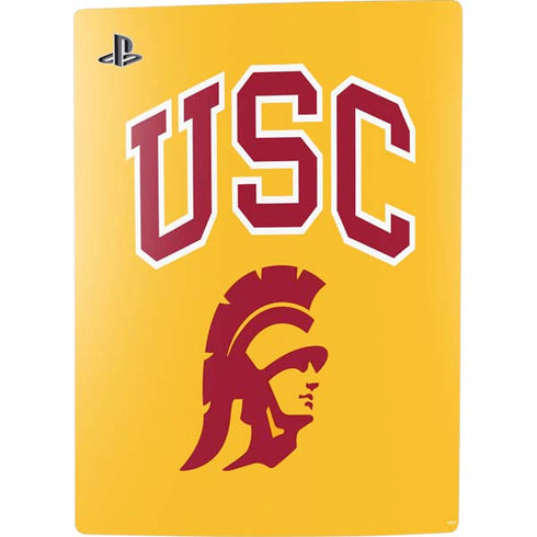 University of Southern California USC Trojans Yellow PS5 Digital Edition Bundle Skin