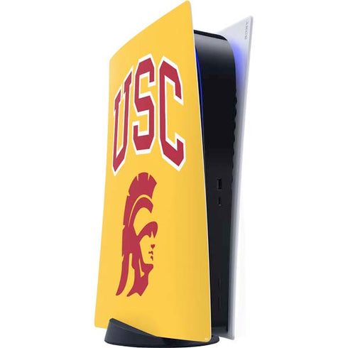 University of Southern California USC Trojans Yellow PS5 Digital Edition Console Skin