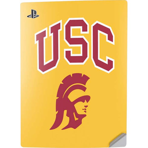 University of Southern California USC Trojans Yellow PS5 Digital Edition Console Skin