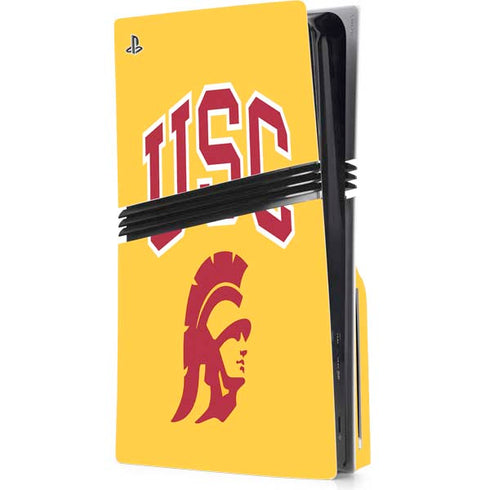 University of Southern California USC Trojans Yellow PlayStation PS5 Skins