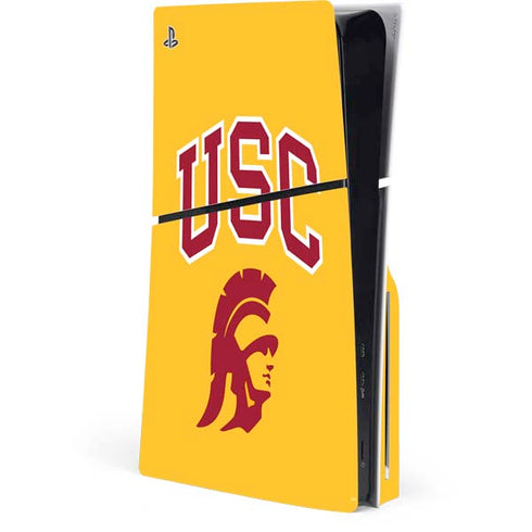 University of Southern California USC Trojans Yellow PlayStation PS5 Skins