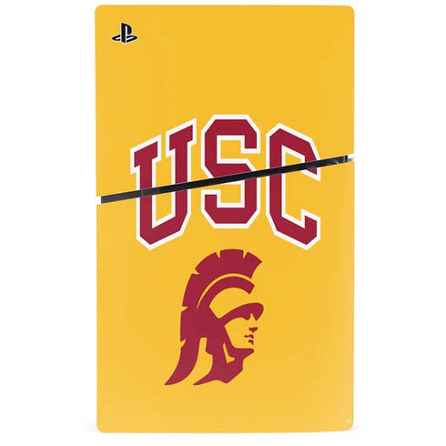 University of Southern California USC Trojans Yellow PS5 Slim Digital Edition Console Skin