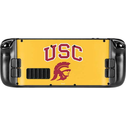 University of Southern California USC Trojans Yellow Steam Deck Handheld Gaming Computer Skin