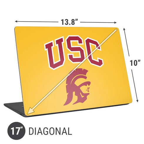 University of Southern California USC Trojans Yellow Universal Laptop 17in (13.8 x 10in) Skin